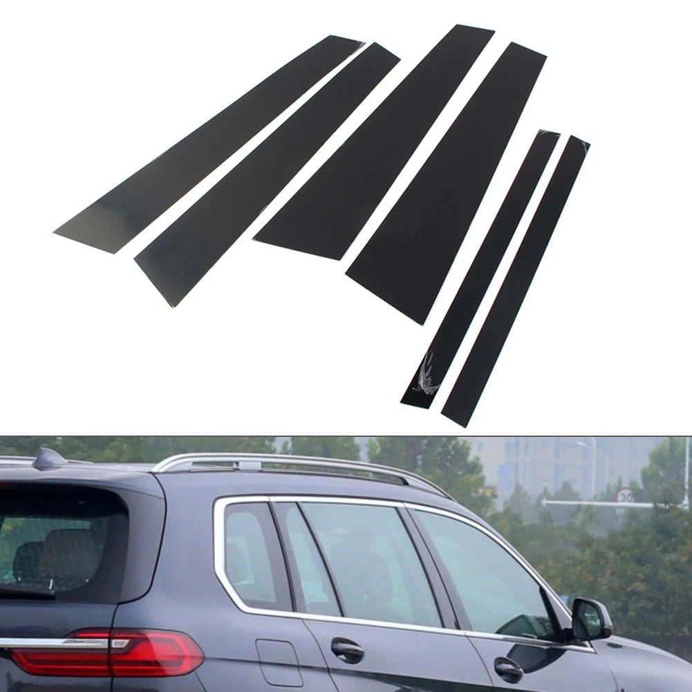 8Pcs Car Door Window Column B C Pillars Posts Trims for BMW X7 G07 (2019–2021)