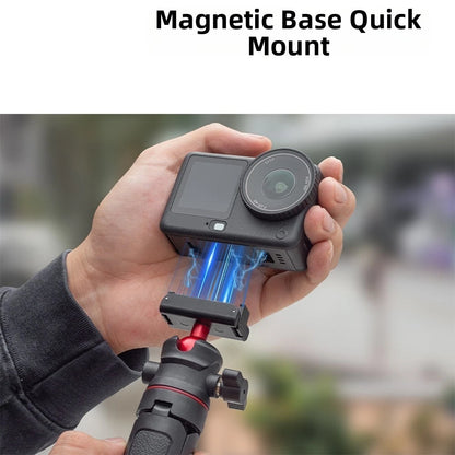 Foldable Desk Tripod for DJI Action 6 and 5 Pro - Portable Magnetic Head