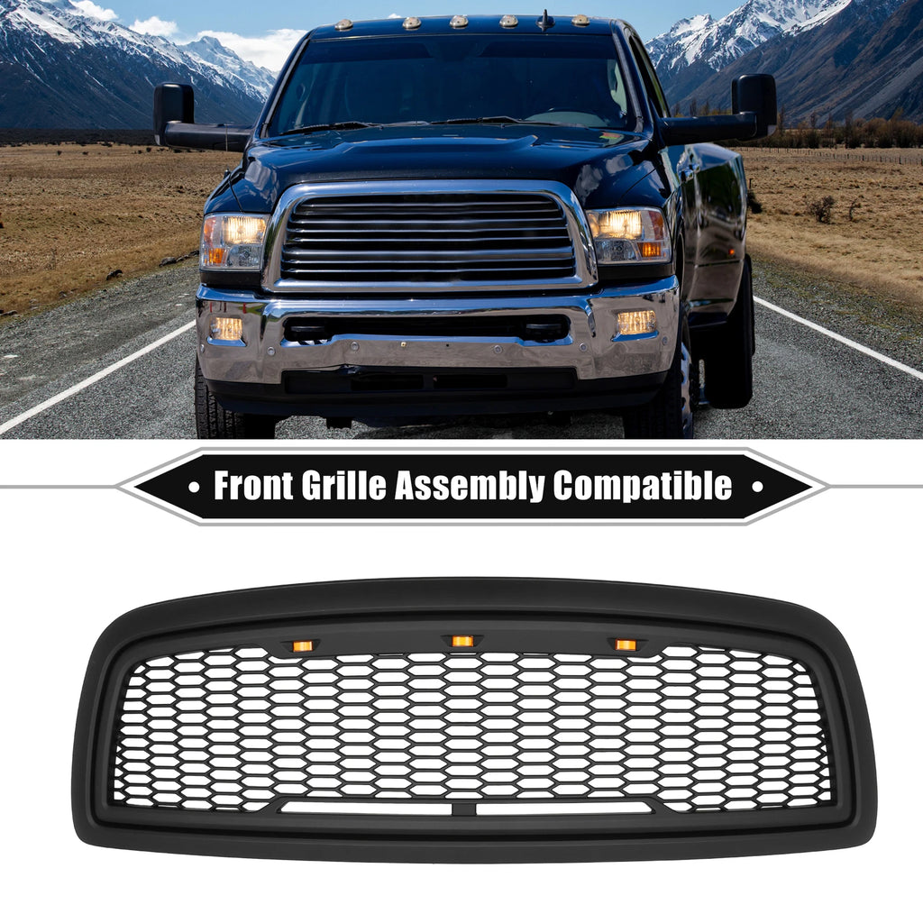 Front Grille Assembly with LED Lights for Dodge Ram 1500 (2009–2010)