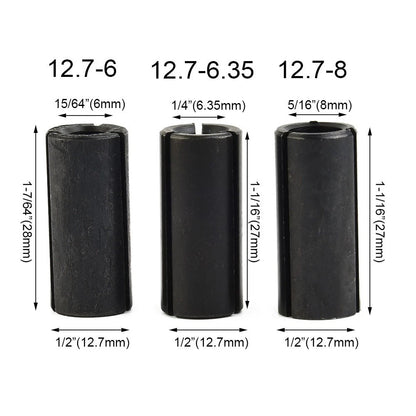 Router Bit Set for Router Tool (6/6.35/8mm to 12.7mm)