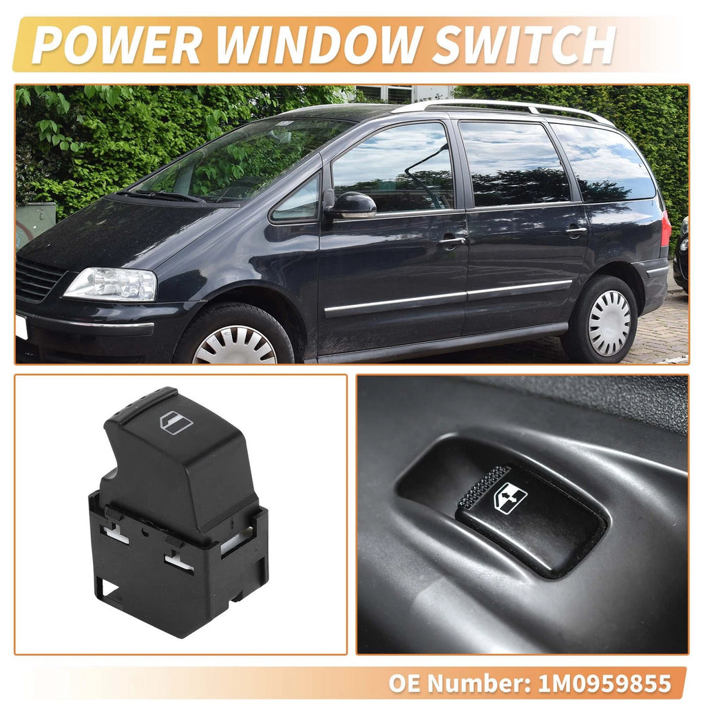 Front Rear Power Window Switch for Volkswagen Sharan (2000–2010)