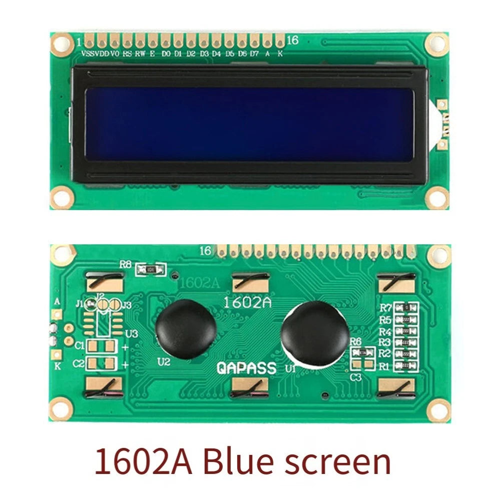 16x2 LCD Module Display for Character and Temperature Display