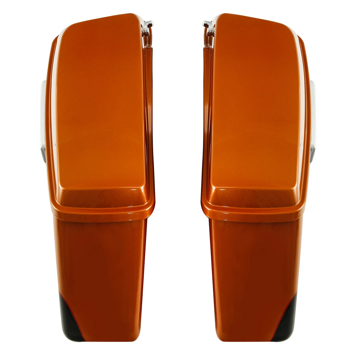 Hard Saddlebags for Harley Road Glide (2014–2024) Amber Whiskey/Vivid Black
