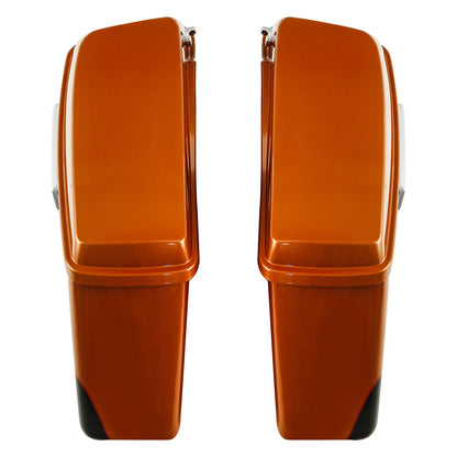 Hard Saddlebags for Harley Road Glide (2014–2024) Amber Whiskey/Vivid Black