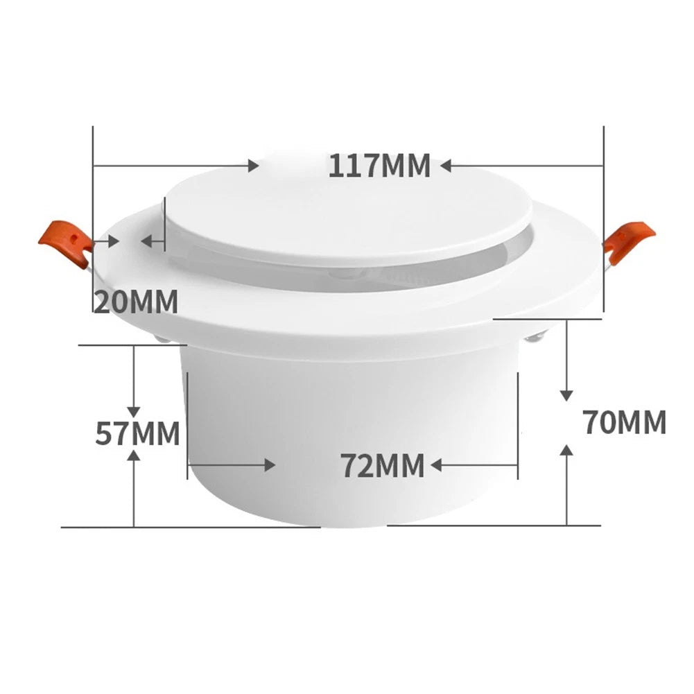 Round Air Vent Diffuser with Insect Screen for Easy Installation