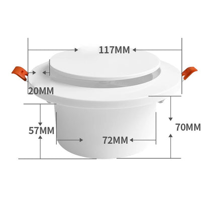 Round Air Vent Diffuser with Insect Screen for Easy Installation