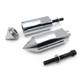 Chrome Spike Frame Sliders for Yamaha YZF R1 (2004–2006)