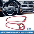 Car Speedometer Side Button Switch Cover for Chevy Corvette C5 Red (Set)