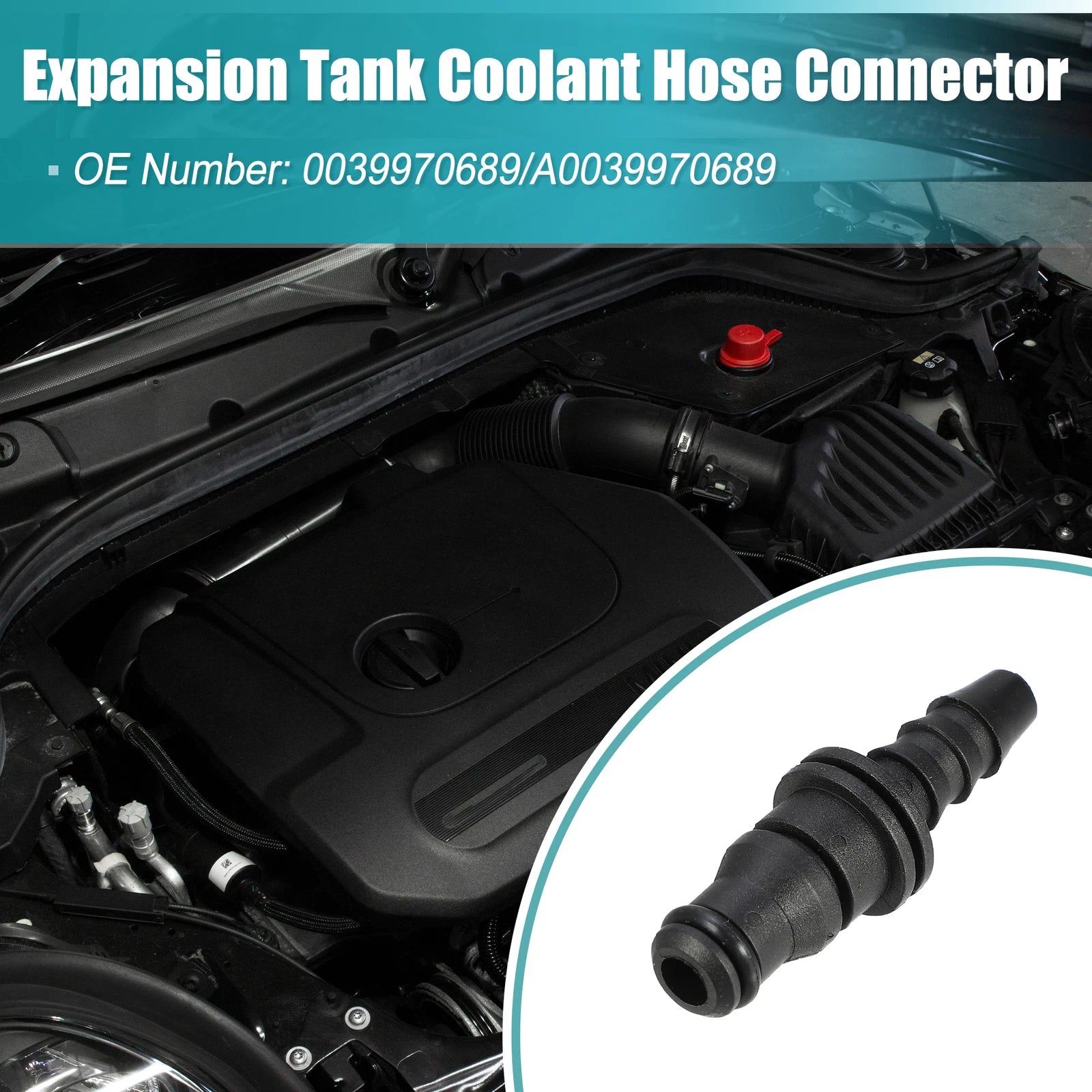 Expansion Tank Coolant Hose Connector Replacement for Mercedes-Benz C230 (2002–2005)