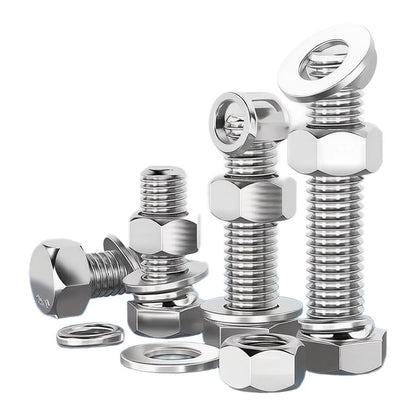 Stainless Steel Hex Bolt Nut Kit for M6 (Outdoor Indoor)