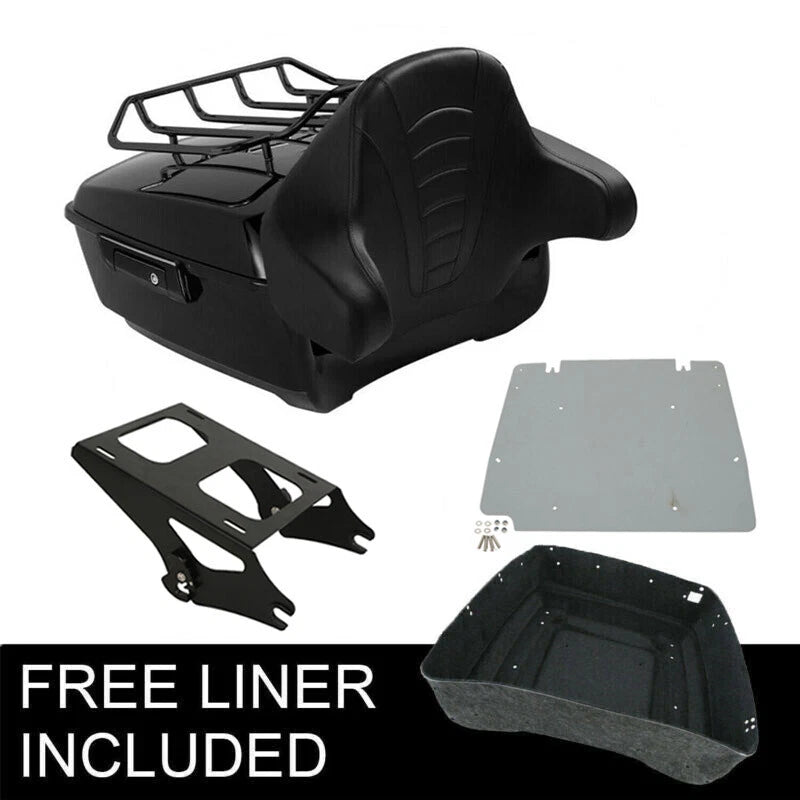 Trunk Luggage Backrest Mount Plate for Harley Street Road Glide (2014–2026)