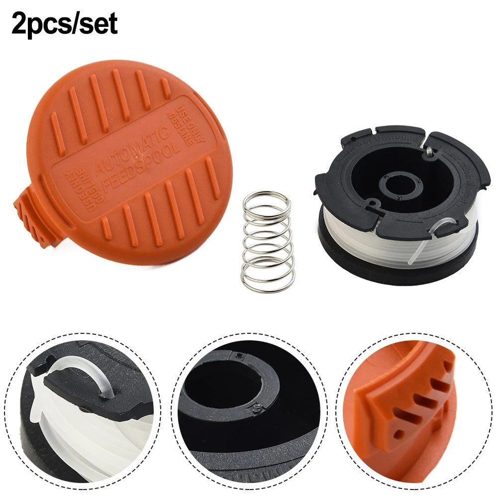 Spool & Line + Cover Spool Cap for Black & Decker BST2018 BDST182ST1 BESTE625
