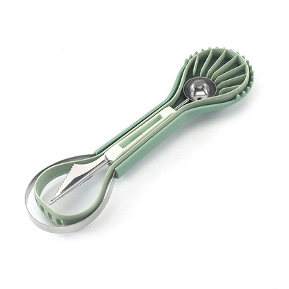 Set of 6 Stainless Steel Melon Ballers for Kitchen Tool Use