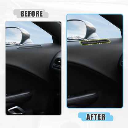 2 Pcs Door AC Outlet Vent Cover Carbon Fiber Pattern for Dodge Challenger (2015–2019)