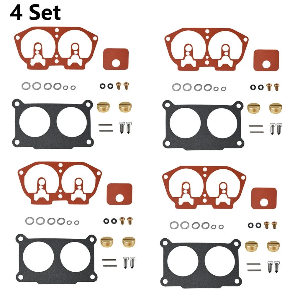 Set of 4 Carburetors for Yamaha Outboard V-4 (6E5-W0093-06-00)