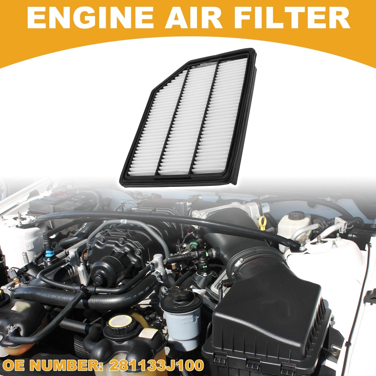 Engine Air Filter Replacement for Hyundai Veracruz (2007–2012) 1 Pack