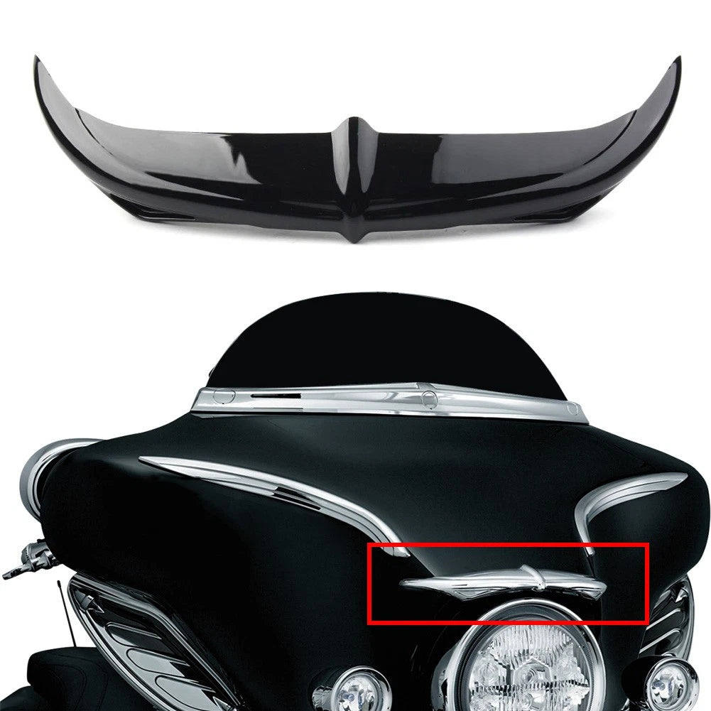 Black Batwing Fairing Brow Accent for Harley Touring FLHX (1996–2013)