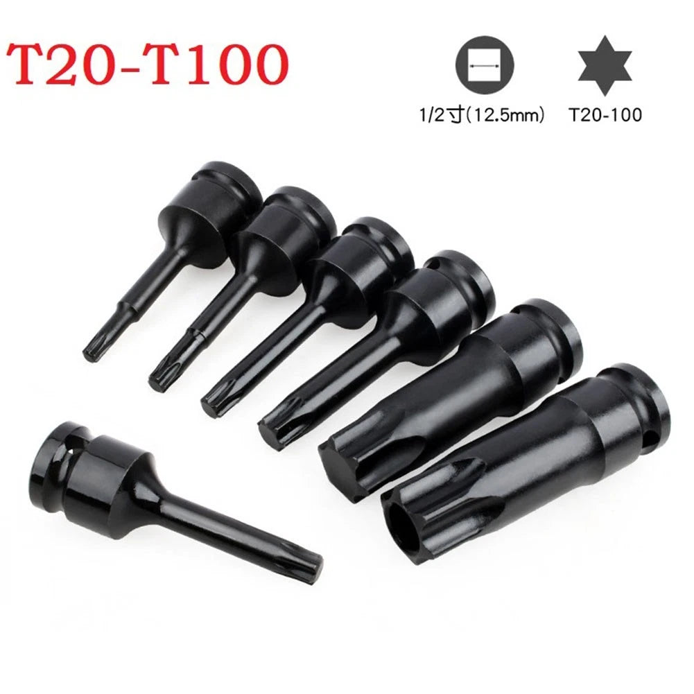 Socket Adapter for Pneumatic Tools (1/2", Hexagonal, 78mm Long)
