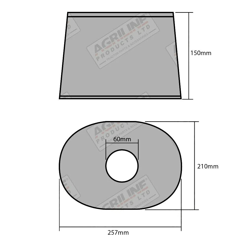 PTO Safety Shield Guard for Universal Fit Topper Mower