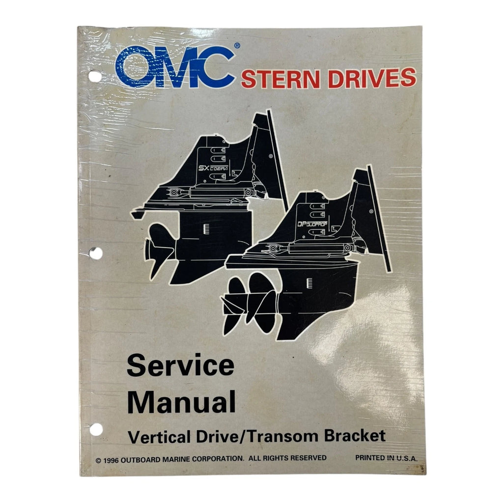 OMC Stern Drives Vertical Drive/Transom Bracket Service Manual 507281 (1996)