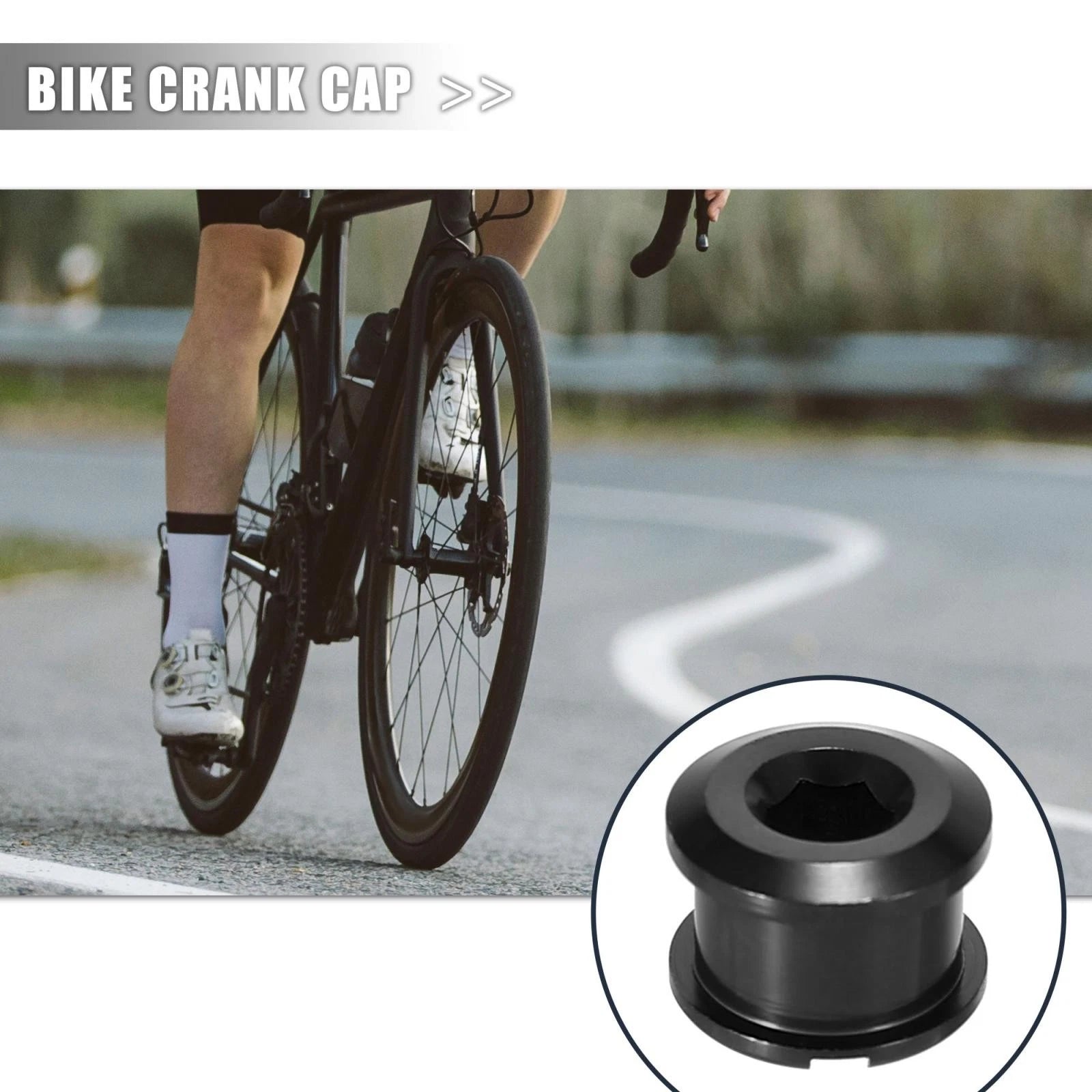 Bike Chainring Nuts Set for Road Bike MTB (Black) (5 Pack) (2000–2000)