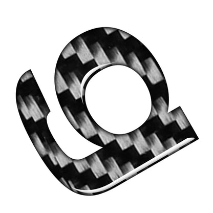 Lowercase Alphabet Letter Decals for Car Badge Emblem (Universal)
