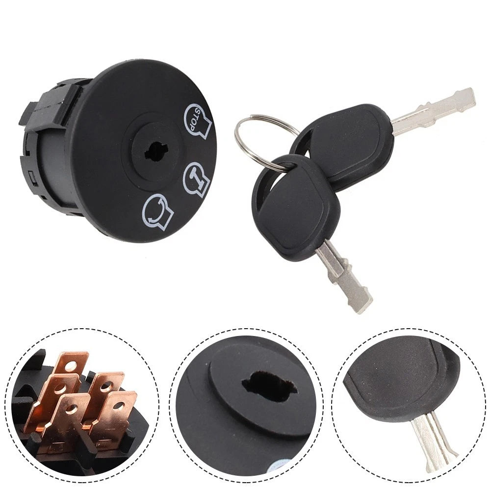 Ignition Switch with Key for Lawn Tractor (Multiple Brands)