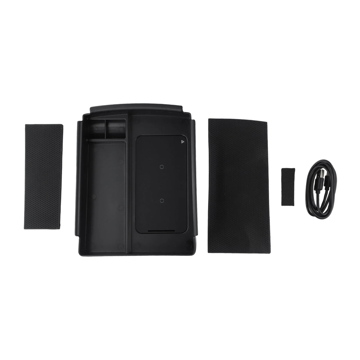 Console Armrest Storage Box with Wireless Charger for Tesla Model X S (2015–2023)