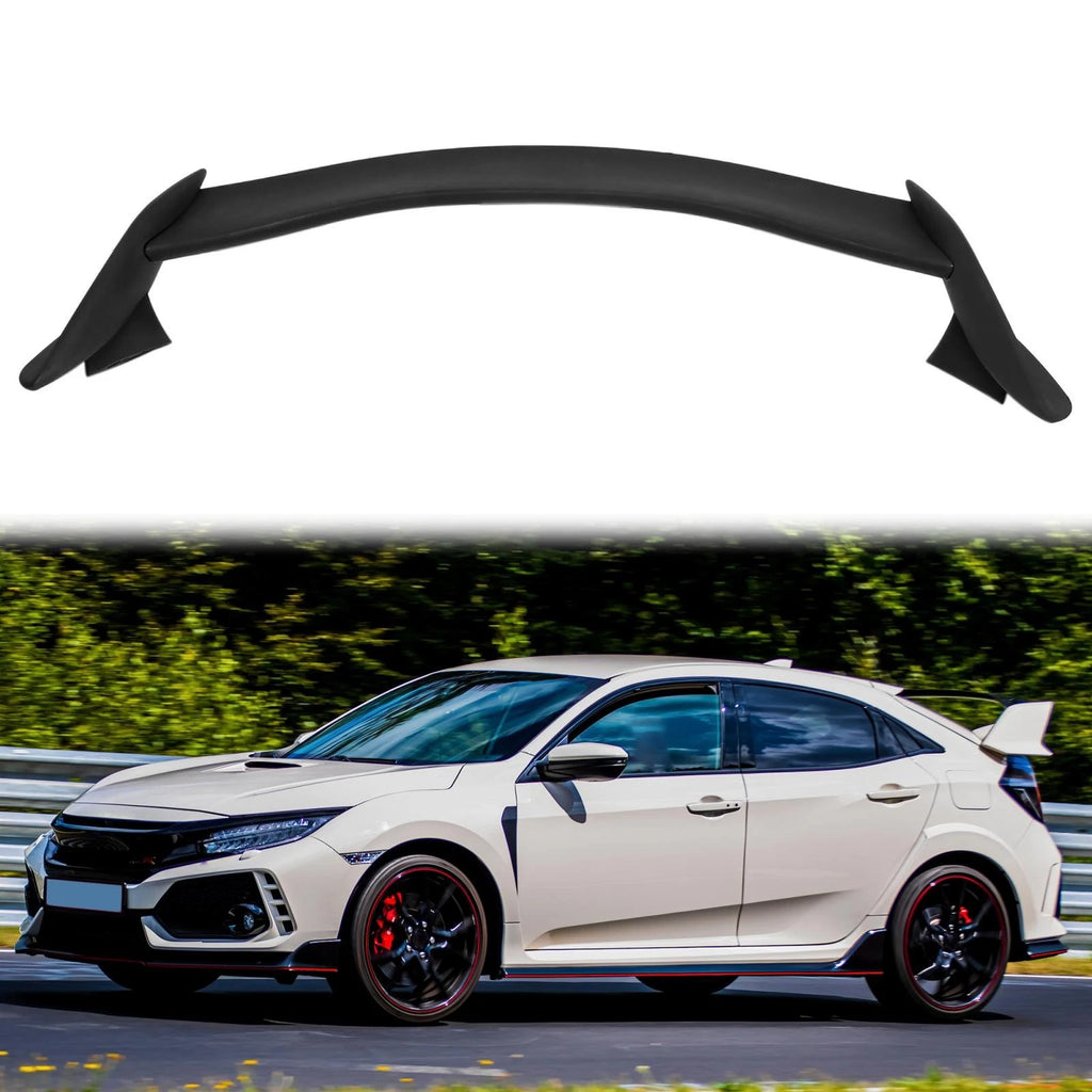 Rear Trunk Wing Spoiler Primer Black for Honda Civic Hatchback (2016–2019)
