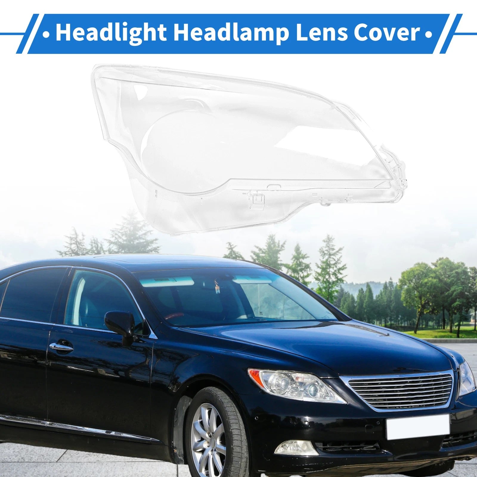 Headlight Lens Cover Front Right for Lexus GX460 (2010–2013) Clear