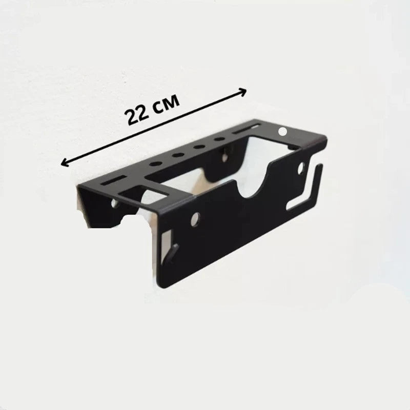 Iron Corner Wall Mounted Grinder and Tool Storage Rack 22cm for Workshop Garage