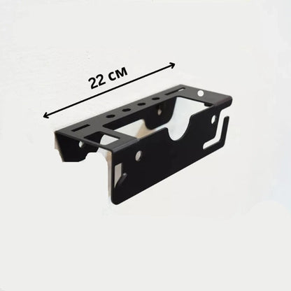 Iron Corner Wall Mounted Grinder and Tool Storage Rack 22cm for Workshop Garage