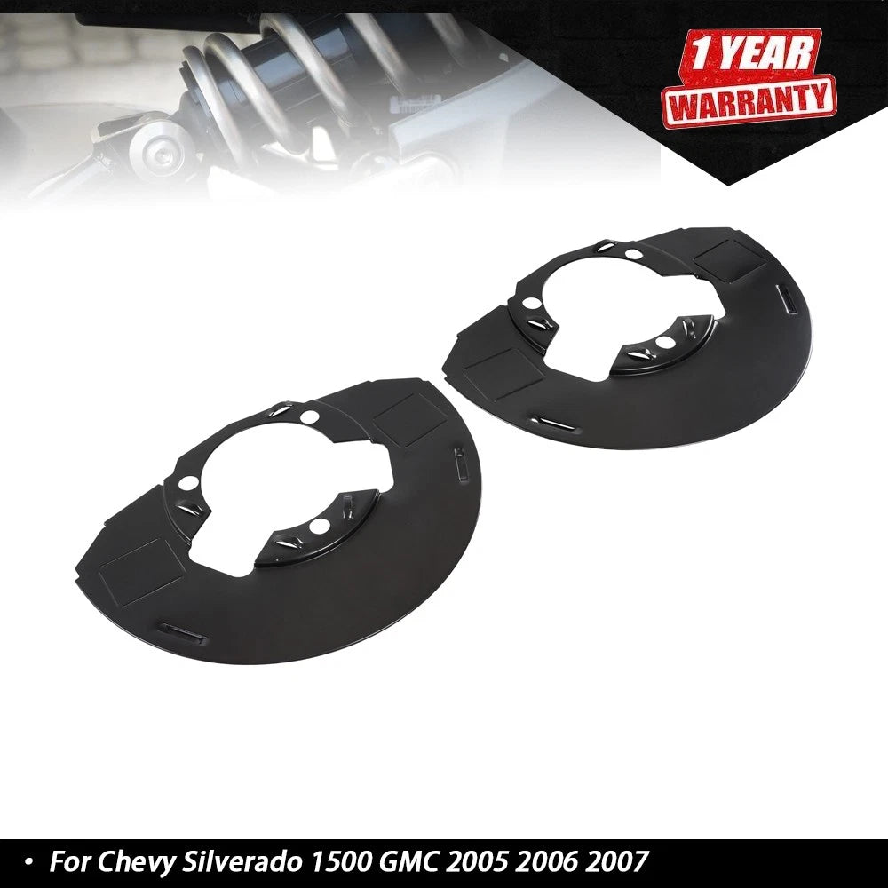 2X Front Brake Dust Shield 947-018 for Chevy Silverado 1500 GMC (2005–2007)