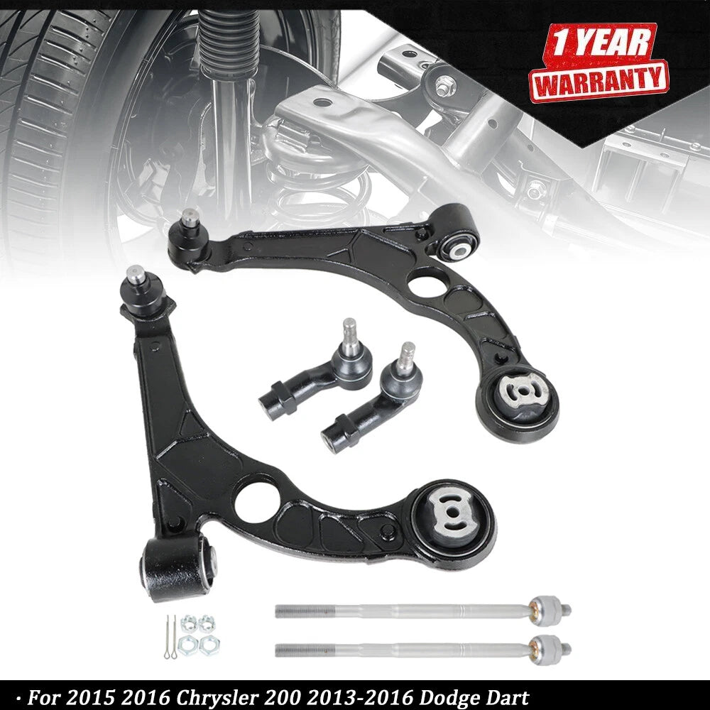 Front Lower Control Arm & Inner Outer Tie Rod for Dodge Dart (2015–2016)