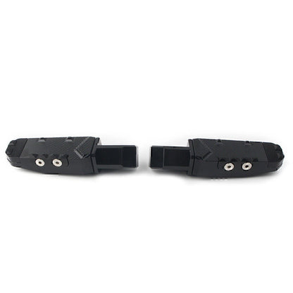 2X Black Rear Passenger Foot Pegs for Honda CBR600RR (2003–2019)
