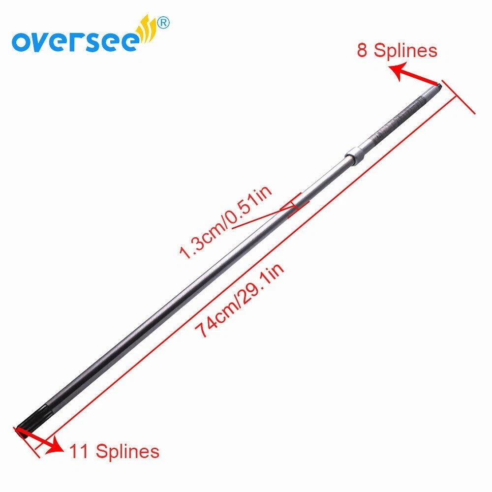Drive Shaft Long (L) for Yamaha 2T Outboard 9.9 15HP (1990–2000) 6E7-45501-11