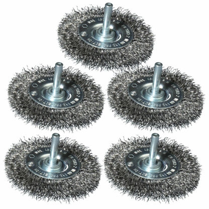 Set of 4 Stainless Steel Wire Brushes for Drilling Machines