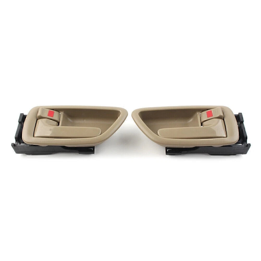 2Pcs Interior Door Handle Gray Stone Chrome Lever Left+Right For Toyota Avalon