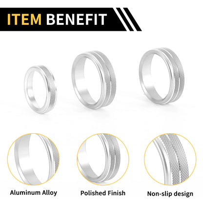 Air Conditioner Switch Knob Cover Ring for Ford F-150 (2015–2023) Silver Tone