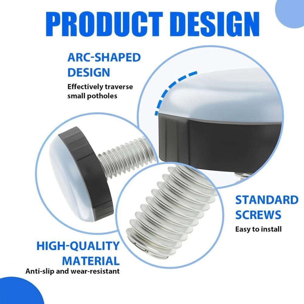 8 Pack Furniture Gliders with M6 Thread for Floor Protection