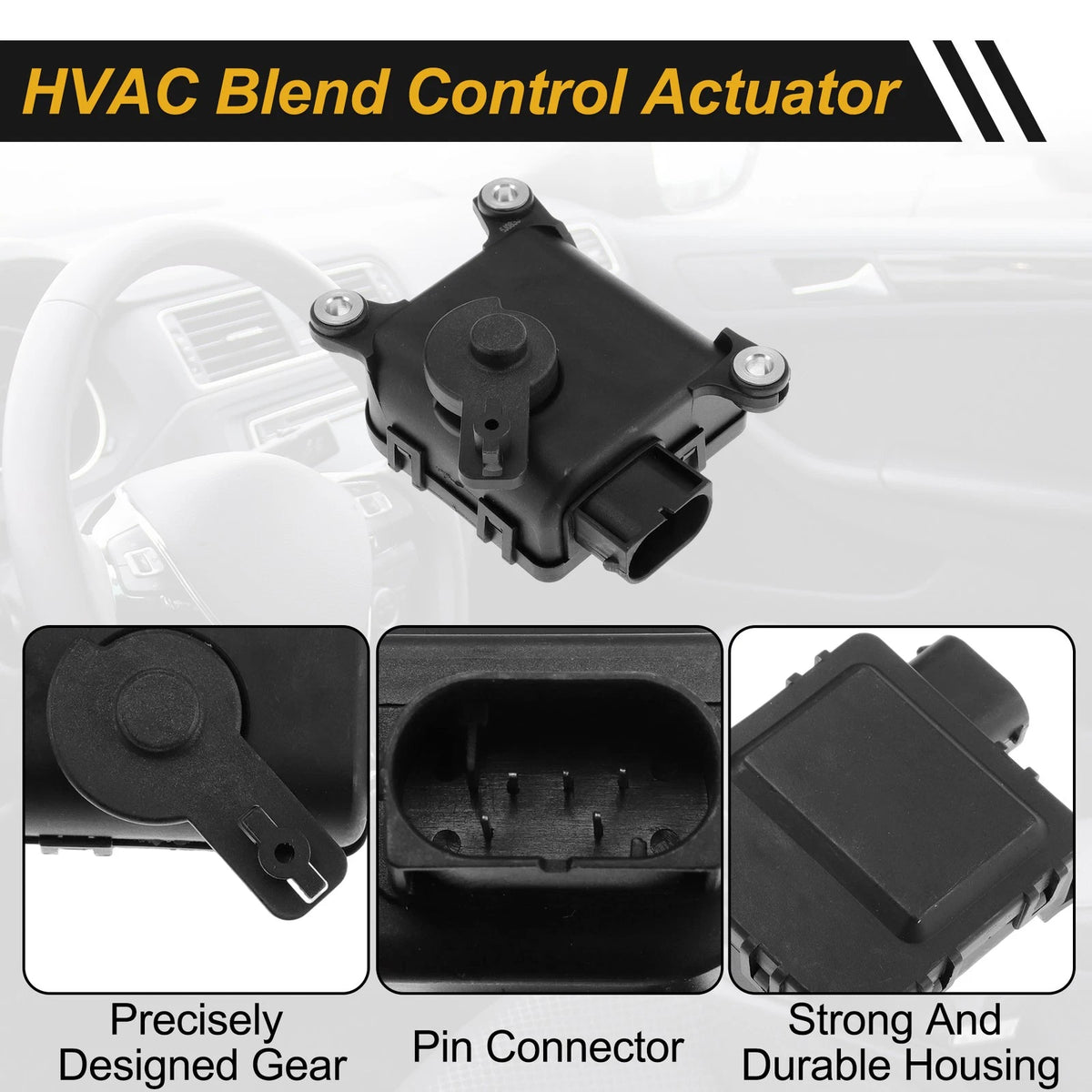 HVAC Heater Blend Door Actuator for Volkswagen Jetta (No. 1J1907511C)