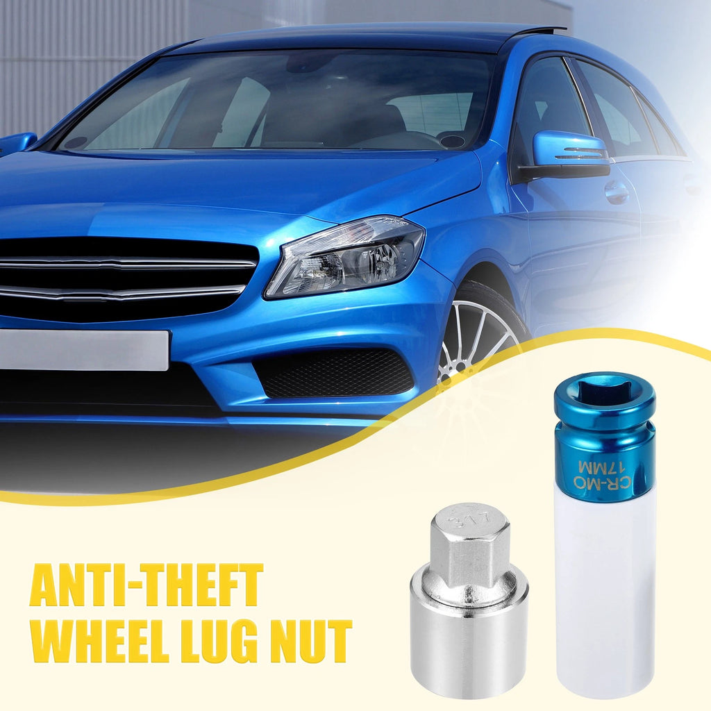 Wheel Lock Lug Nut Set with Protector Nut Socket for Mercedes Benz (2005–2015)