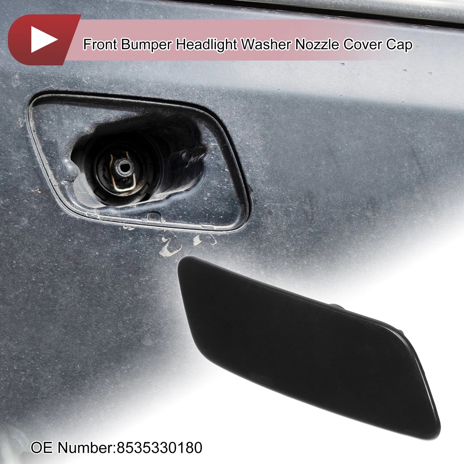 Front Right Washer Nozzle Cover Cap for Lexus GS200t 2016–2019 Unpainted