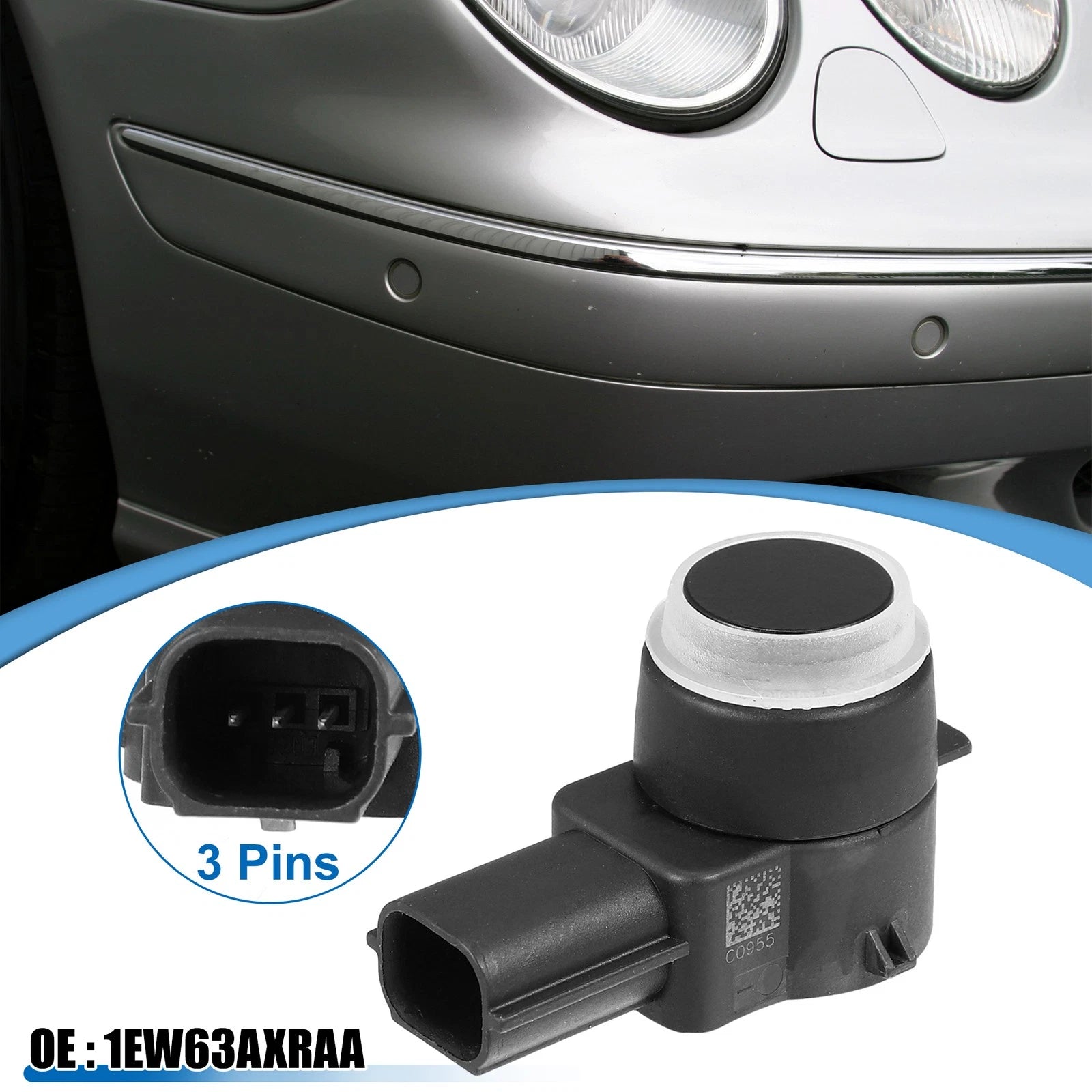 2pcs PDC Reverse Parking Assist Sensor 1EW63AXRAA for Chrysler 300 (2011–2016)