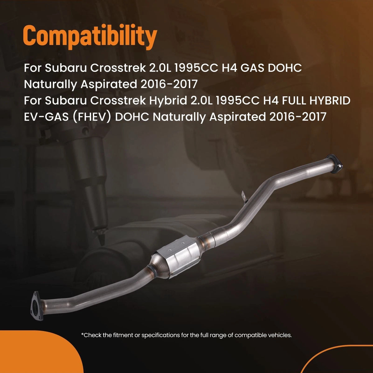 Catalytic Converter for Subaru Impreza/XV Crosstrek 2.0L (2012–2016) EPA OBD-II