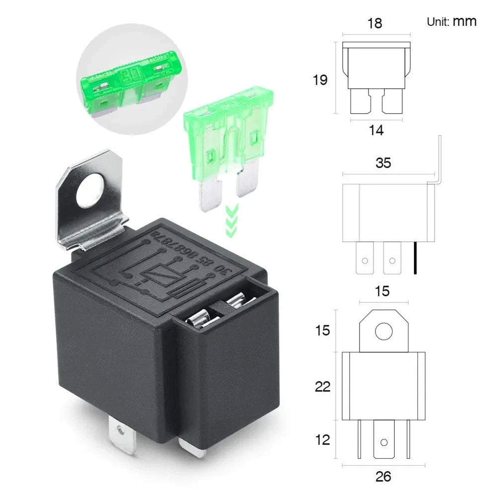 6 Pack Fused Relay Harnesses for Automotive Lighting and Accessories