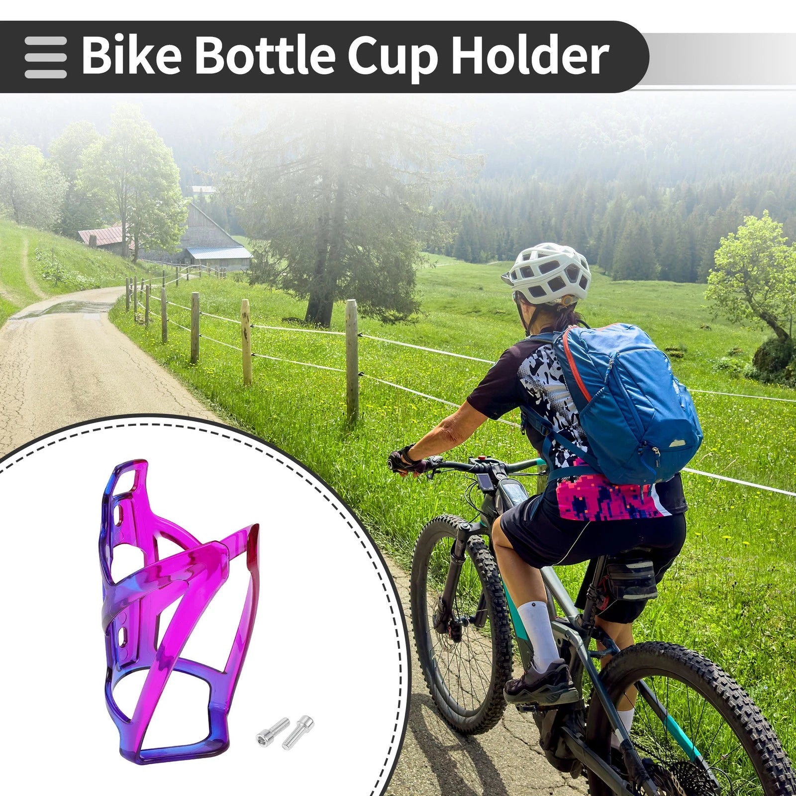 Bike Bottle Cup Holder for Universal Bike Mounts (Fits 1 Set)