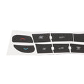 For Megane and For Master Dashboard Button Overlay Vinyl Decal Sticker