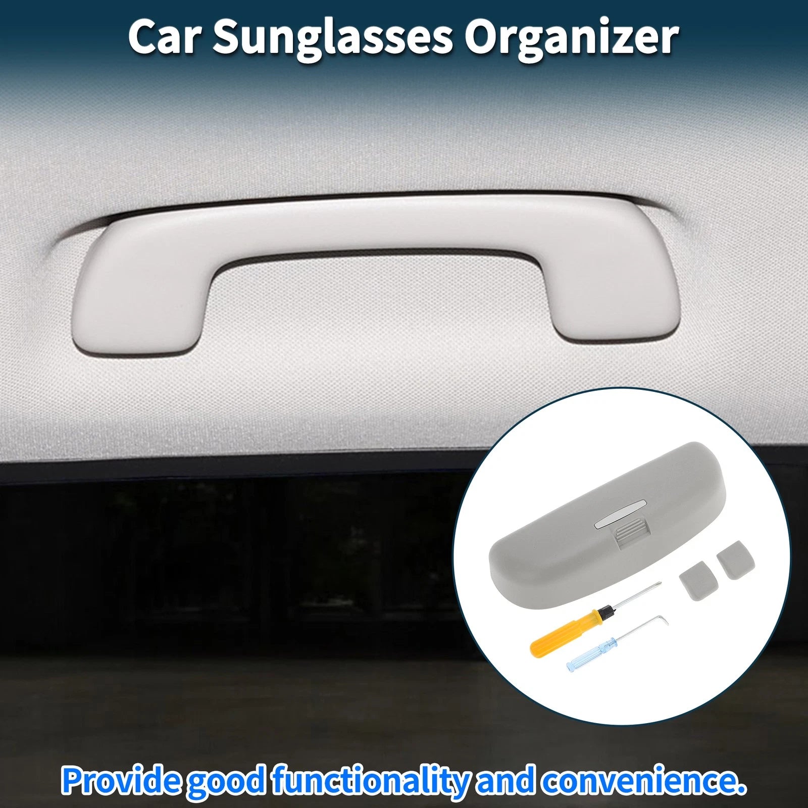Car Sunglasses Case for Mitsubishi Outlander Eyeglasses Holder Storage Box