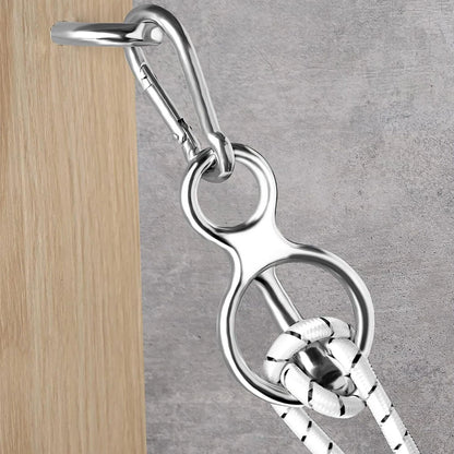 Silver Horse Tie Ring & Eye Bolts and Snaps Saddle for Horses